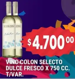 Supermercados Mayor Colon vino selecto dulce fresco t/var oferta