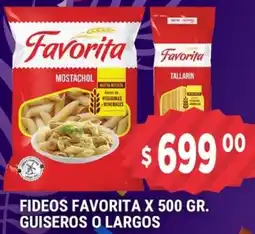 Supermercados Mayor Favorita fideos guiseros o largos oferta