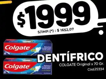 Diarco Colgate dentífrico original oferta