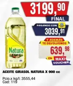 Maxiconsumo Natura aceite girasol oferta