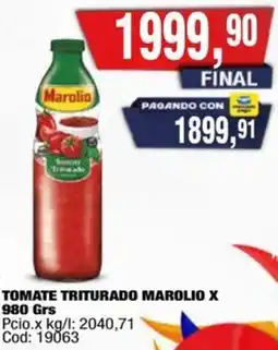 Maxiconsumo Marolio tomate triturado oferta