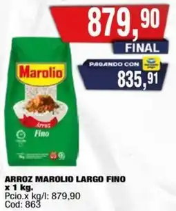 Maxiconsumo Marolio arroz largo fino oferta