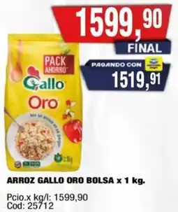 Maxiconsumo Gallo oro arroz bolsa oferta
