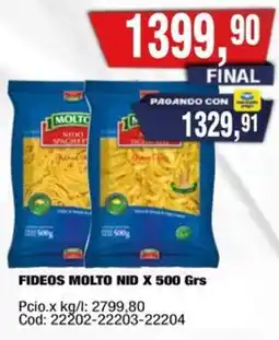 Maxiconsumo Molto nid fideos oferta