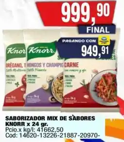 Maxiconsumo Knorr saborizador mix de sabores oferta