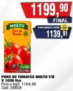 Maxiconsumo Molto pure de tomates t/b oferta