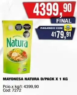 Maxiconsumo Natura mayonesa d/pack oferta