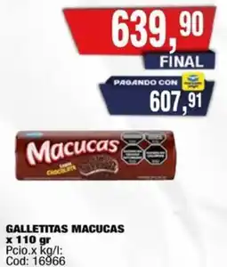 Maxiconsumo Macucas galletitas oferta