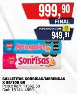 Maxiconsumo Sonrisas/merengas galletitas oferta