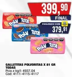 Maxiconsumo Polvoritas galletitas oferta