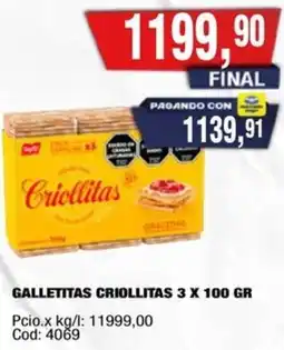 Maxiconsumo Criollitas galletitas oferta