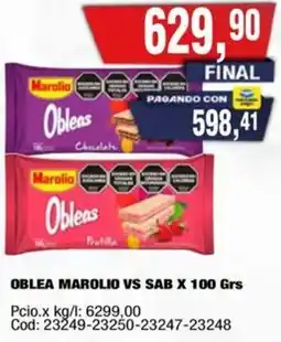 Maxiconsumo Marolio oblea vs sab oferta