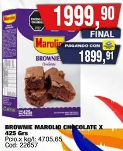Maxiconsumo Marolio brownie chocolate oferta