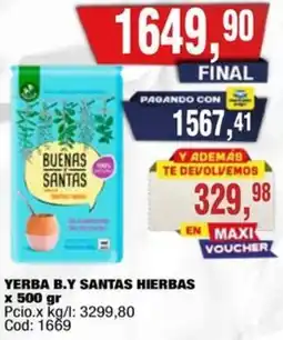 Maxiconsumo B.y santas yerba hierbas oferta