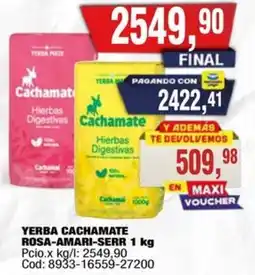 Maxiconsumo Cachamate yerba rosa-amari-serr oferta