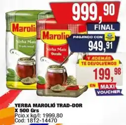 Maxiconsumo Marolio yerba trad-dor oferta