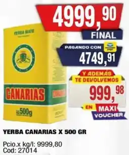 Maxiconsumo Canarias yerba oferta