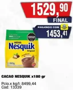 Maxiconsumo Nesquik cacao oferta