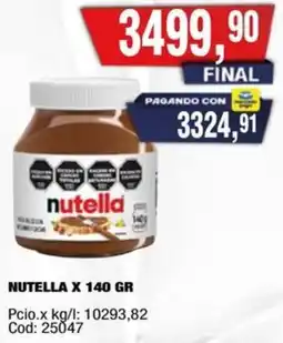 Maxiconsumo Nutella oferta
