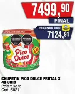 Maxiconsumo Chupetin pico dulce frutal oferta
