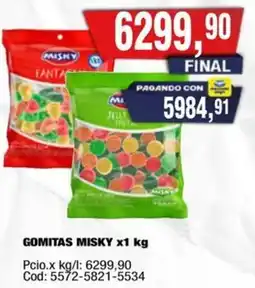 Maxiconsumo Misky gomitas oferta