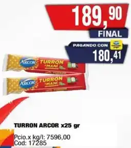 Maxiconsumo Arcor turron oferta