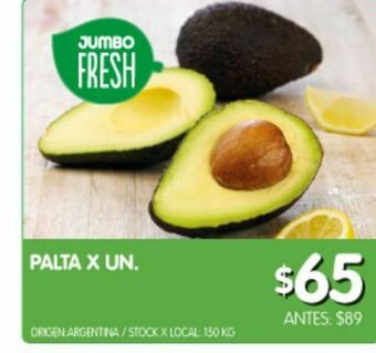 Jumbo Palta x un oferta