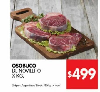 Disco Osobuco de novillito x kg oferta