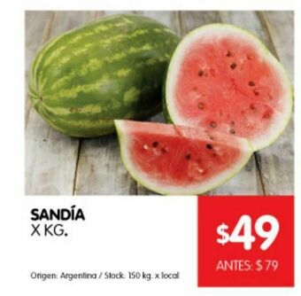 Disco Sandía x kg oferta