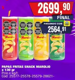 Maxiconsumo Marolio papas fritas snack oferta