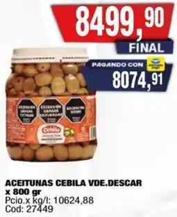 Maxiconsumo Cebila aceitunas vde.descar oferta