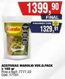 Maxiconsumo Marolio aceitunas vde.d.pack oferta