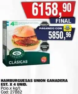 Maxiconsumo Hamburguesas union ganadera est. oferta
