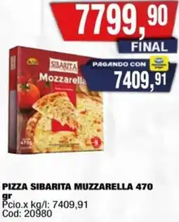 Maxiconsumo Muzzarella pizza sibarita oferta
