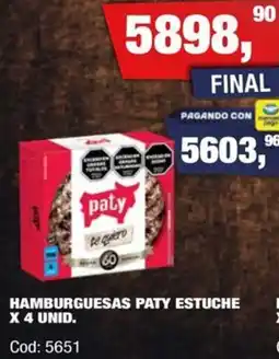 Maxiconsumo Paty hamburguesas estuche oferta