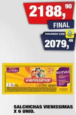 Maxiconsumo Vienissimas salchichas oferta
