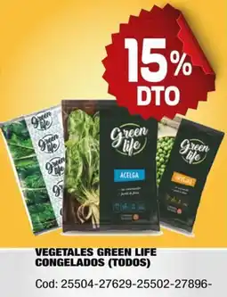 Maxiconsumo Green life vegetales congelados oferta