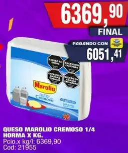 Maxiconsumo Marolio queso cremoso oferta