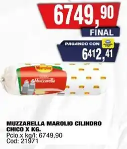 Maxiconsumo Marolio muzzarella cilindro chico oferta