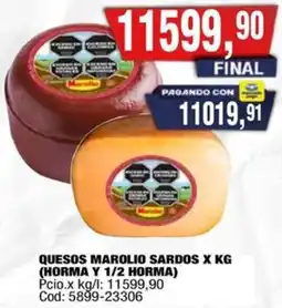 Maxiconsumo Quesos marolio sardos oferta