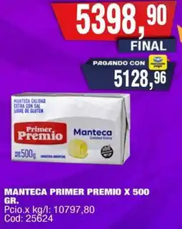 Maxiconsumo Primer premio manteca oferta