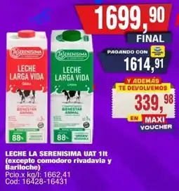Maxiconsumo La serenisima leche uat oferta