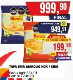 Maxiconsumo Marolio tapa emp. hor/crio oferta