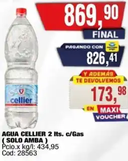 Maxiconsumo Cellier agua oferta