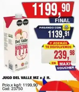 Maxiconsumo Del valle jugo mz oferta