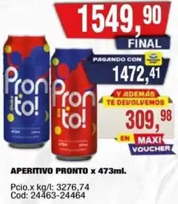 Maxiconsumo Pronto aperitivo oferta