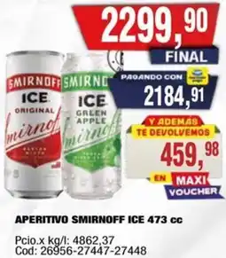 Maxiconsumo Smirnoff ice aperitivo oferta