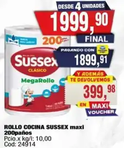 Maxiconsumo Sussex rollo cocina maxi oferta