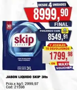 Maxiconsumo Skip jabon liquido oferta