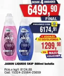 Maxiconsumo Skip jabon liquido botella oferta